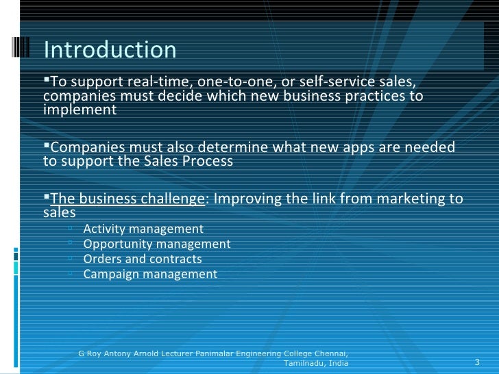 Selling chain management