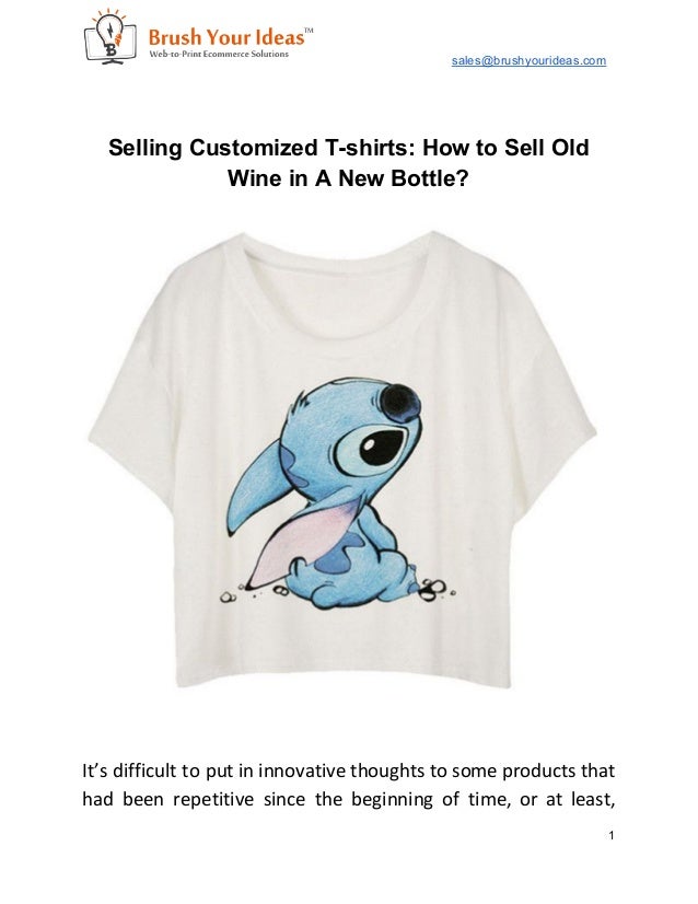 custom t shirts to sell