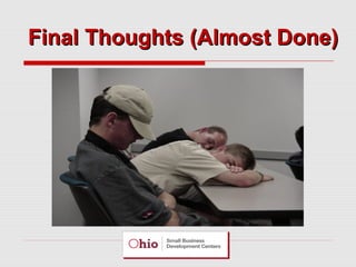 Final Thoughts (Almost Done)

 