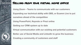 Selling from your virtual home office
 