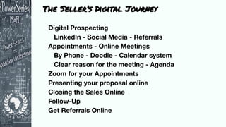 The Seller’s Digital Journey
 