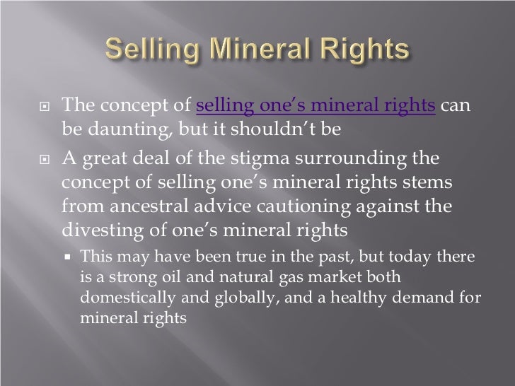 Selling Mineral Rights in Texas ppt