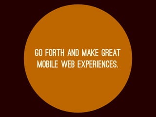 Selling The Mobile Web