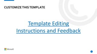 CUSTOMIZETHISTEMPLATE
Template Editing
Instructions and Feedback
22
 