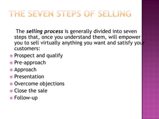 Selling process