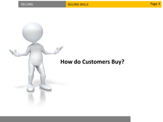 SELLING SELLING SKILLS
How do Customers Buy?
Page 3
 