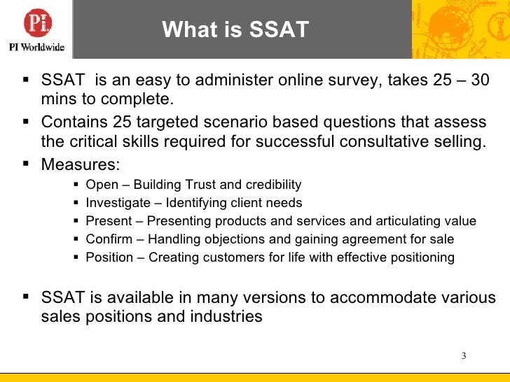 sales skills assessment