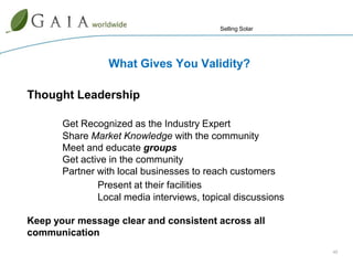 20151% annual increase in grid electricity prices2/3 of the U.S. is at or below grid costs95% of the U.S. is within 5 cents a kwh