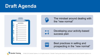 Sandler Success Checklist.pdf Selling Success in the New Reality | PPTX
