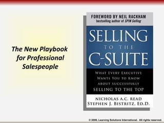 The New Playbook  for Professional Salespeople 