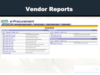 Vendor Reports
 