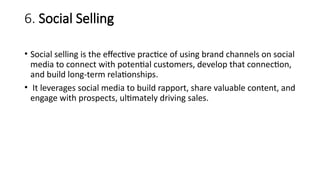 Selling types, its characteristics and benefits | PPTX