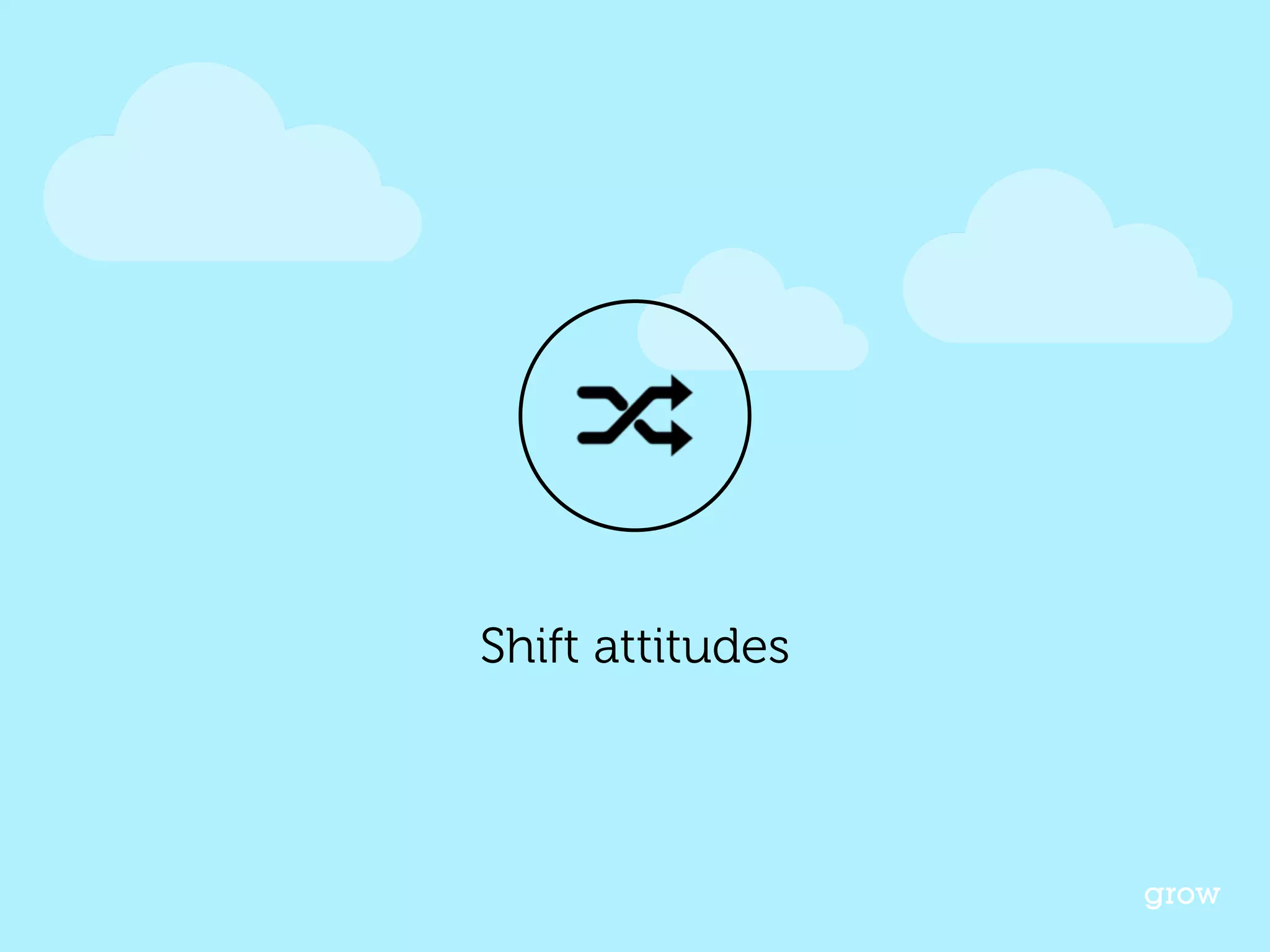 Shift attitudes 
grow 
 