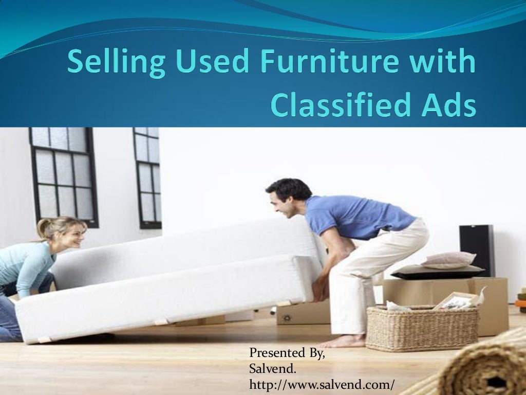Selling used furniture with classified ads
