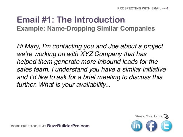 email introduction example