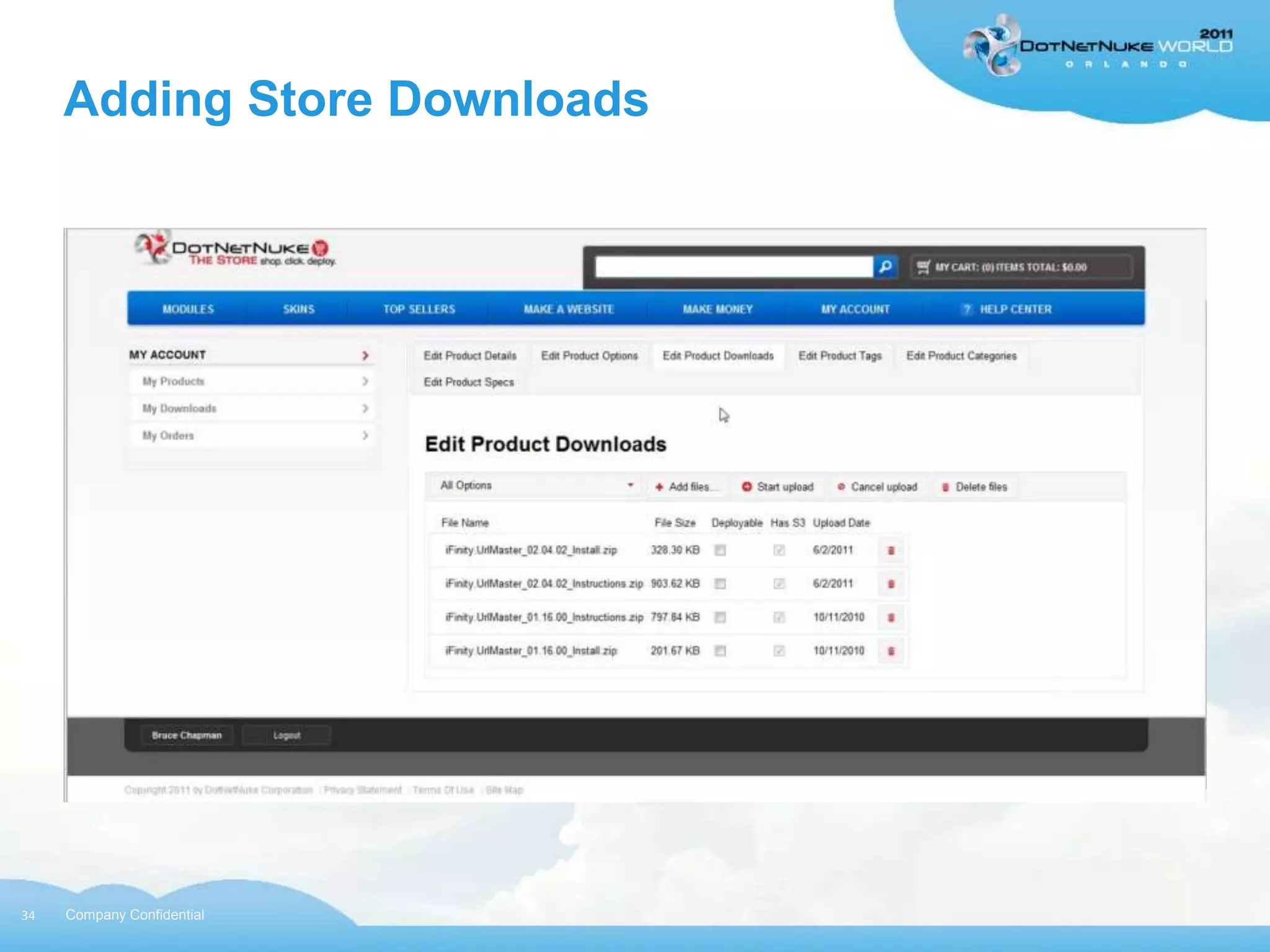 Adding Store Downloads




34   Company Confidential
 