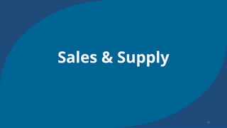 Sales & Supply
 
