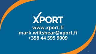 www.xport.fi
mark.wiltshear@xport.fi
+358 44 595 9009
 