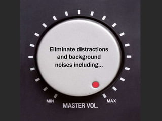 Eliminate distractions and background noises including… 