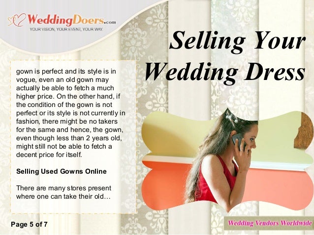 Selling Your Wedding Dress