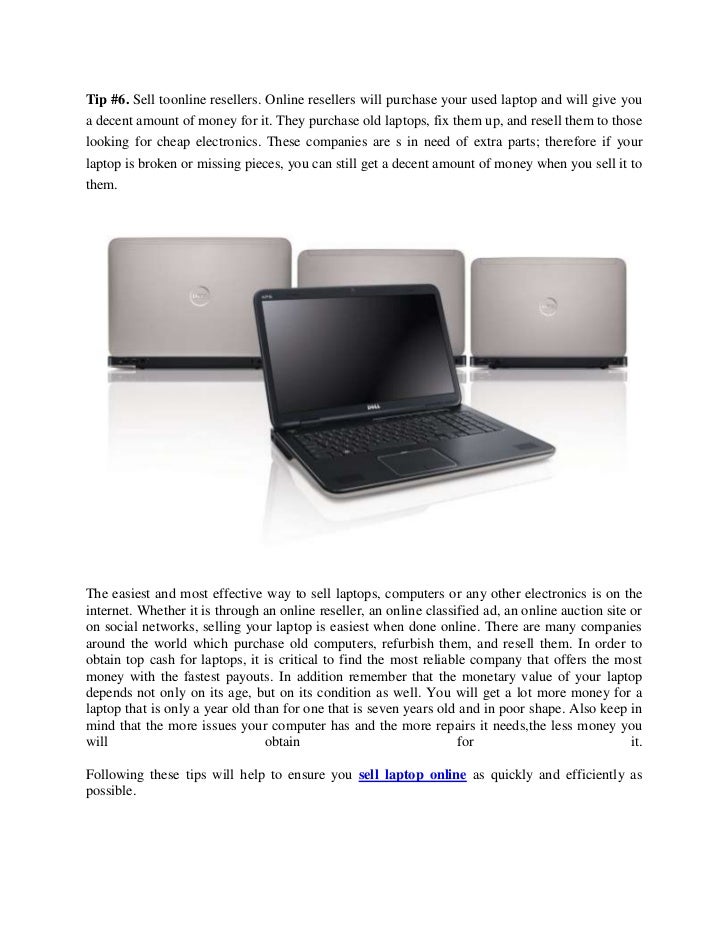 Sell laptop online 2