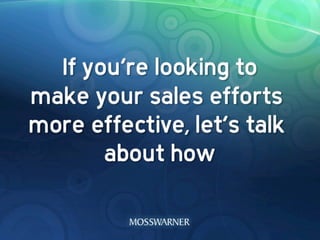 Sell More Effectively