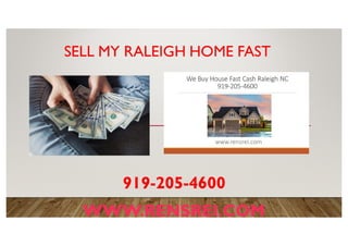 Sell my home fast raleigh nc