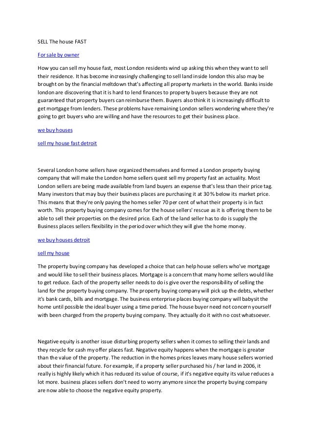 how do i sell my house by owner