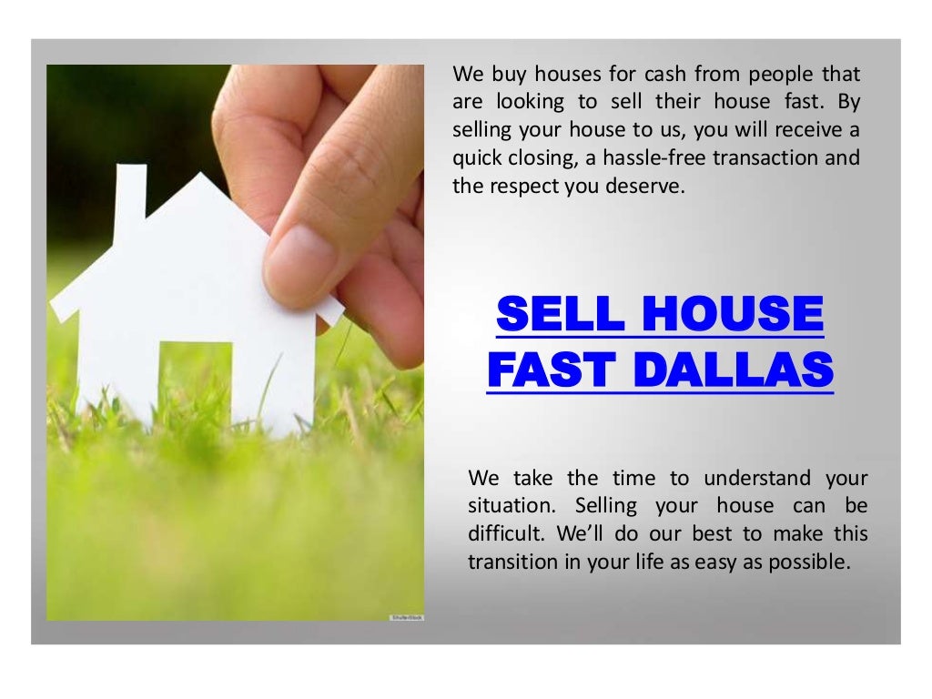 Sell my house fast dallas