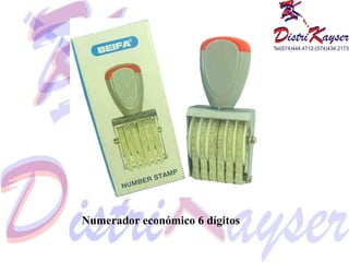 Numerador económico 6 dígitos 