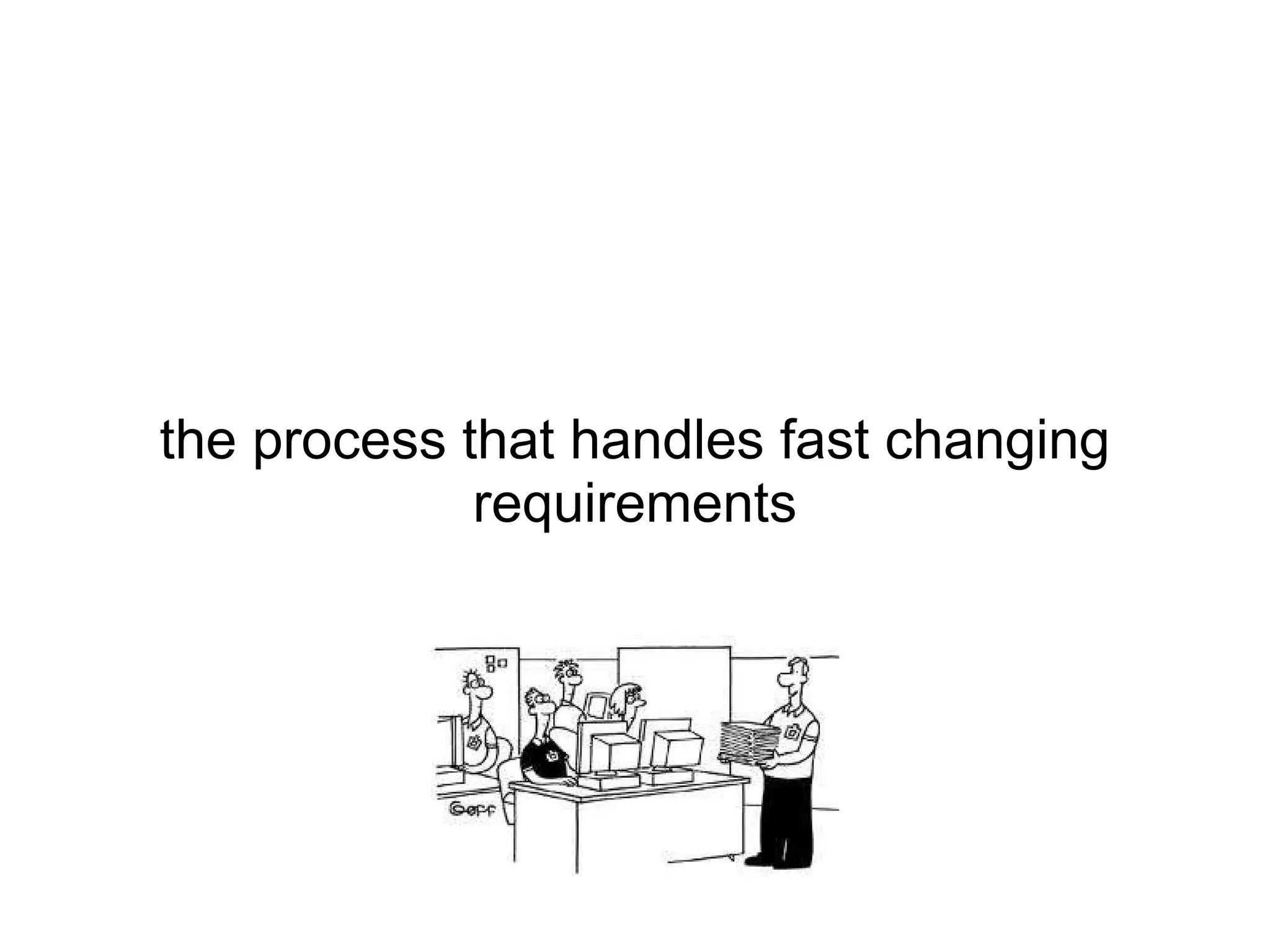 the process that handles fast changing requirements 