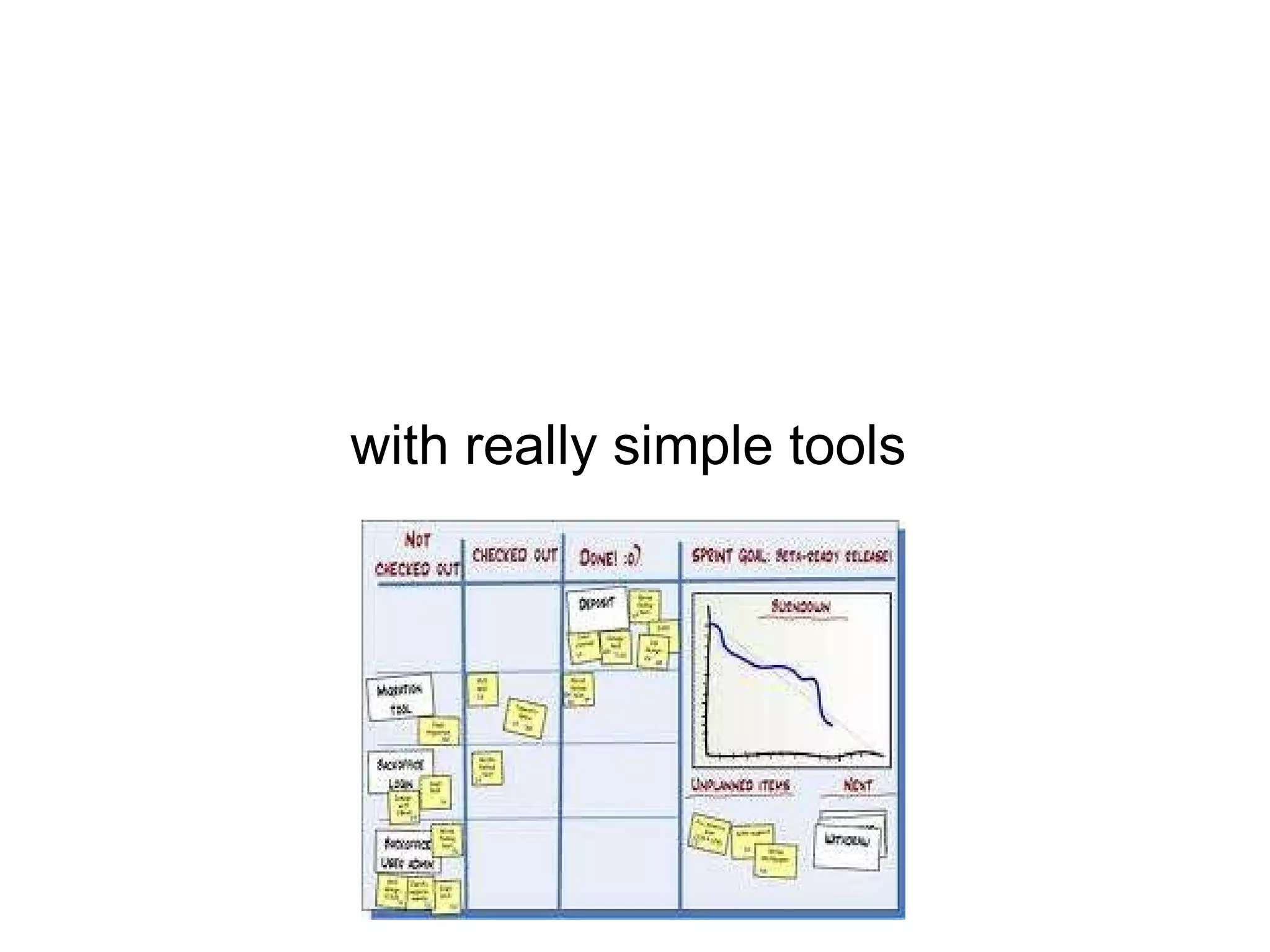 with really simple tools 