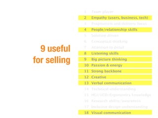 9 useful
for selling
 