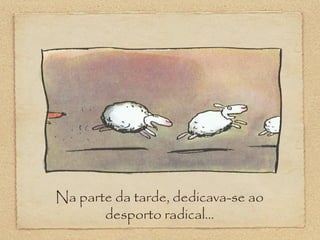Na parte da tarde, dedicava-se ao
desporto radical...