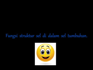 Fungsi struktur sel di dalam sel tumbuhan.
 