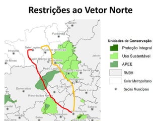 Restrições ao Vetor Norte
 