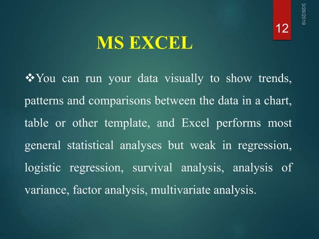 Various statistical software's in data analysis. | PPTX | Computer ...