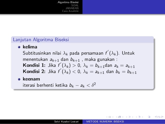 Contoh Latihan Soal: Soal Uts Metode Numerik Dan Jawaban