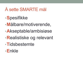 Intro til Selvledelsesteknikker | PPTX