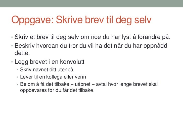 Intro til Selvledelsesteknikker