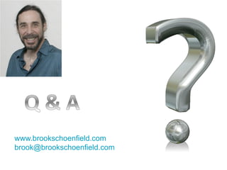 www.brookschoenfield.com
brook@brookschoenfield.com
 