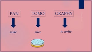 PAN TOMO GRAPHY
wide to writeslice
 