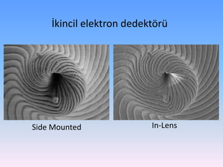 İkincil elektron dedektörü
Side Mounted In-Lens
 