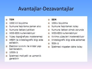 Avantajlar-Dezavantajlar
 