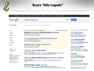 Busca “Não Logado”
 