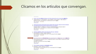 Clicamos en los artículos que convengan.
 