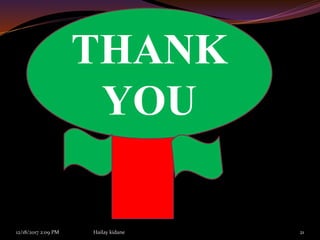 12/18/2017 2:09 PM Hailay kidane 21
THANK
YOU
 