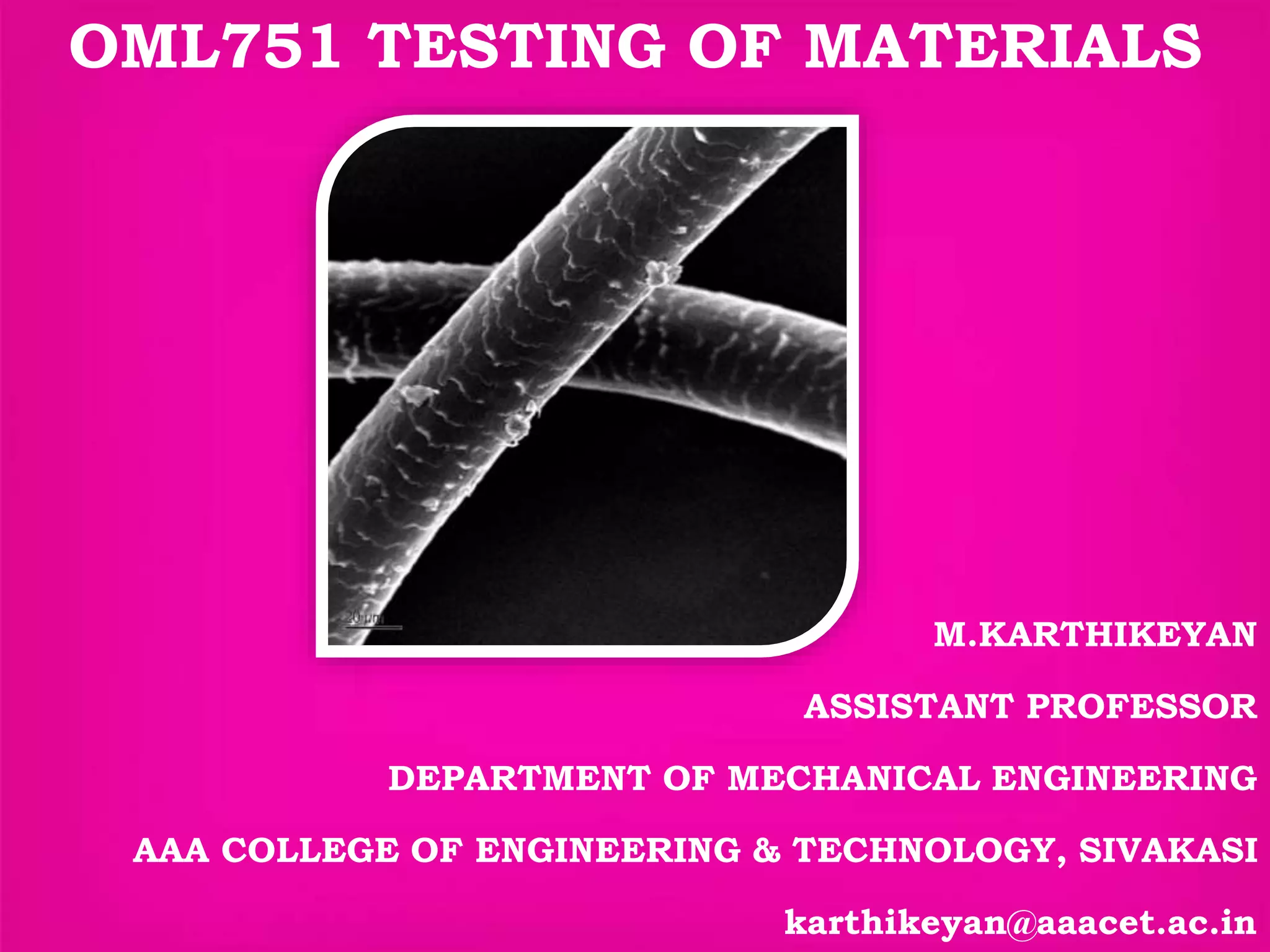 Electron microscopy (SEM) 
