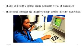 Scanning electron microscope - SEM , Its applicability in rasashastra ...
