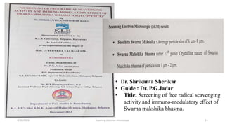 Scanning electron microscope - SEM , Its applicability in rasashastra ...